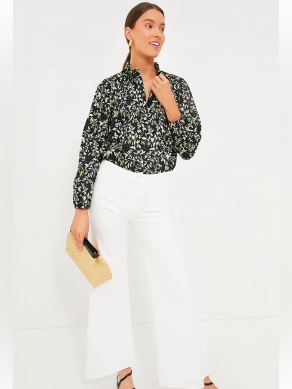 Tuckernuck Verdant Iris Avalon Blouse